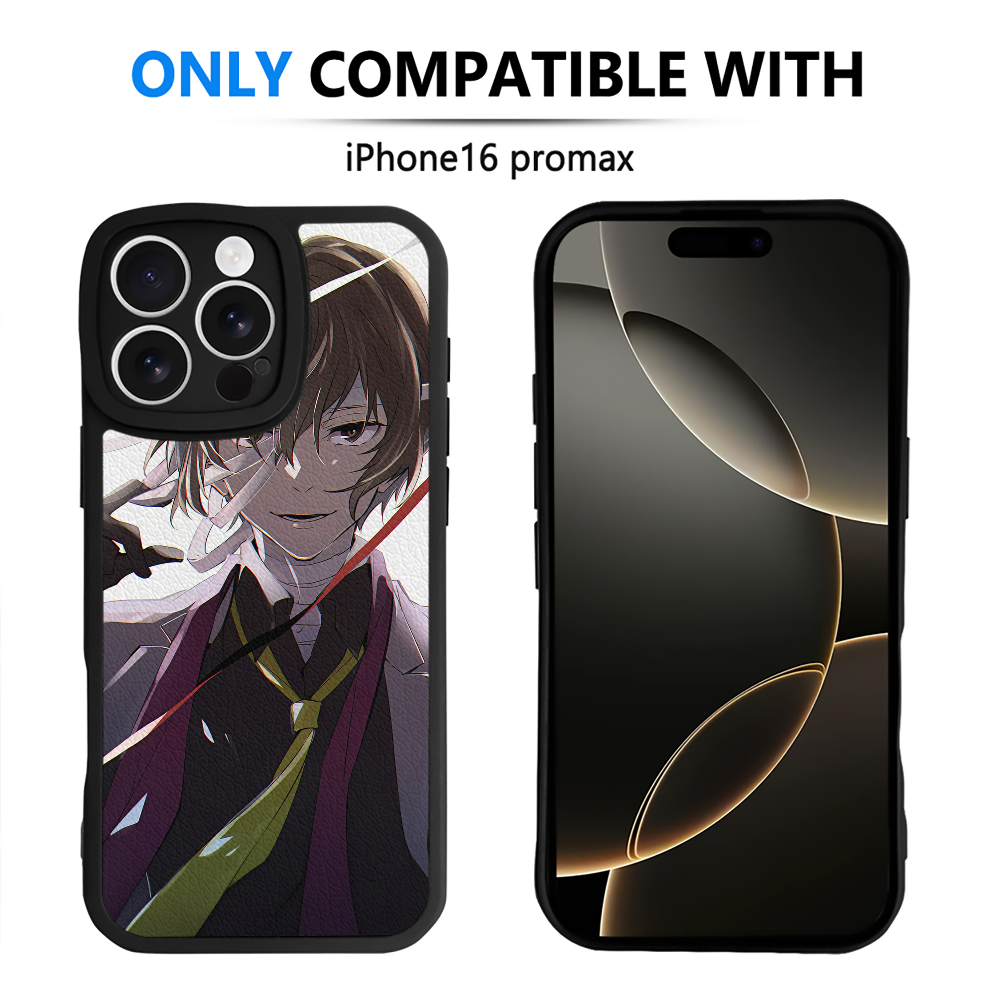 （画像用） 文豪ストレイドッグス Bungo Stray Dogs 【iPhone 16シリーズ対応】シリコンスマホケース（レザー調） 材質：シリコン